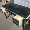 French desk Baroque louis XV style 3 drawers hand made antiqued , distressed - Image 5