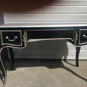 French desk Baroque louis XV style 3 drawers hand made antiqued , distressed