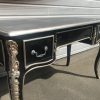 French desk Baroque louis XV style 3 drawers hand made antiqued , distressed - Image 2
