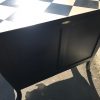 Louis XV black and antique cream harlequin (diamond pattern ) commode buffet hand made - Image 4