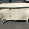 Louis XV French Commode in antiqued cream distressed finish, hand made and hand finished. - Image 2
