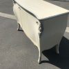 Louis XV French Commode in antiqued cream distressed finish, hand made and hand finished. - Image 3