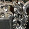 Louis XV hand carved beveled glass mirror antiqued silver gilding - Image 5