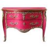 Baroque dresser in antiqued black commode with ormolu mounts hand made, hand laquered - Image 3