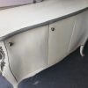 Louis XV French Commode in antiqued cream distressed finish, hand made and hand finished. - Image 9