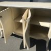 Louis XV French Commode in antiqued cream distressed finish, hand made and hand finished. - Image 4