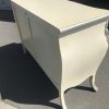 Louis XV French Commode in antiqued cream distressed finish, hand made and hand finished. - Image 8