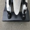 Antique style rocking horses in natural finish all hand painted "Domino" - Image 6