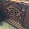 U S Presidential Desk "Resolute Desk" in antiqued mahogany finish- hand carved mahogany with full grain leather top - Image 17