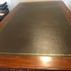 U S Presidential Desk "Resolute Desk" in antiqued mahogany finish- hand carved mahogany with full grain leather top - Image 13