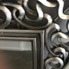 Louis XV ribbon mirror in silver leaf antique finish hand carved beveled glass mirror - Image 3