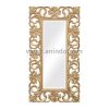 Louis XV round mirror in silver leaf distressed and antiqued finish - Image 3