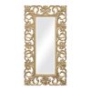 Louis XV Mirror in silver leaf antiqued finish  This is a very large silver gilded mirror - Image 5