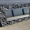 Baroque Style Louis XV silver leaf mirror hand carved antiqued finish - Image 2