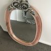 Louis XV Mirror Frame in Antique white wash with silver leaf carving ,hand finished and distressed - Image 4