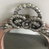 Louis XV Mirror Frame in Antique white wash with silver leaf carving ,hand finished and distressed - Image 3