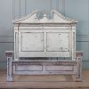 Shabby Chic King size bed in cream -distressed -antique finish - Image 8