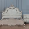 Shabby Chic King size bed in cream -distressed -antique finish - Image 6