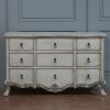 Shabby Chic King size bed in cream -distressed -antique finish - Image 9