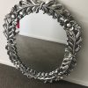 Louis XV Antiqued mirror in silver gilding-hand carved- hand finished mirror - Image 3